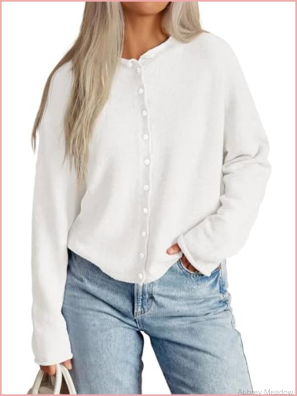 Oversized Button Up Knit Cardigan Long Sleeve Fall Sweater
